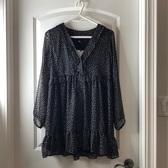 Zara Polkadot Printed Mini Dress - Picture 7 of 8